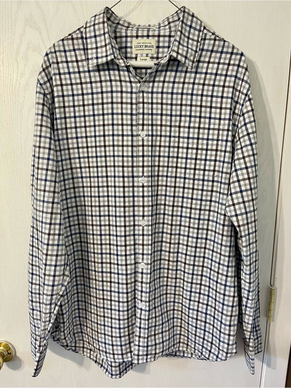 Plaid Button-Down Shirt